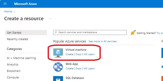 Azure Settings: Running Your Virtual Computer